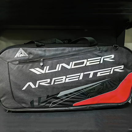 SPP Badminton Sport Bag Black and Red 9PC