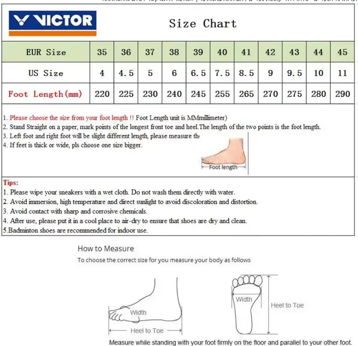 VICTOR All-Around Badminton Shoes For Wide Foot A170II