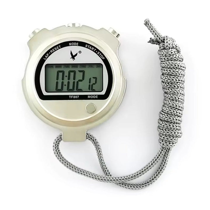 LEAP Metal Shell Digital Electronic Mini Stopwatch Large Screen Watch Timer With Temperature Display TF807