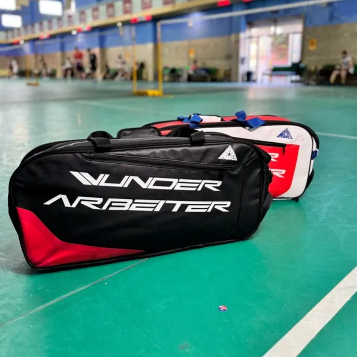 SPP Badminton Sport Bag Black and Red 9PC