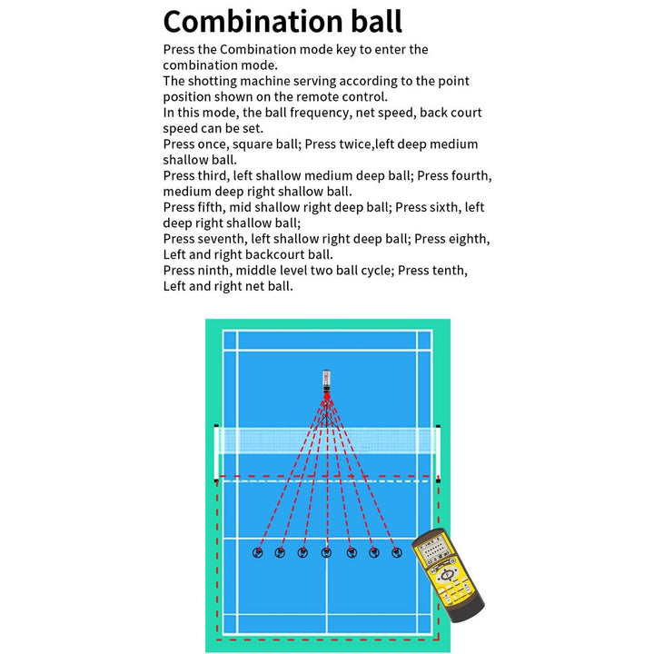 SIBOASI B2300A Badminton Machine (SKU SS-B2300A)