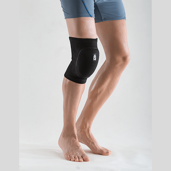 AQ  Pair of Knee Pad Compression Sleeve for Support and Protection For Sports and Activities like Wrestling, Volleyball, Lacrosse Gardening, Home Work. Left and Right Knee