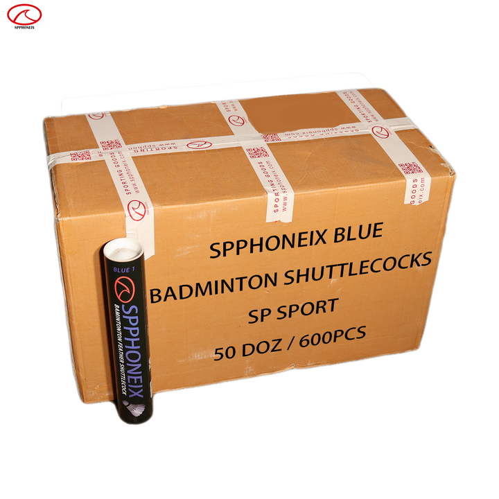 SPPHONEIX Blue Badminton Shuttlecocks Duck Feather（TOP DUCK SHUTTLECOCKS）