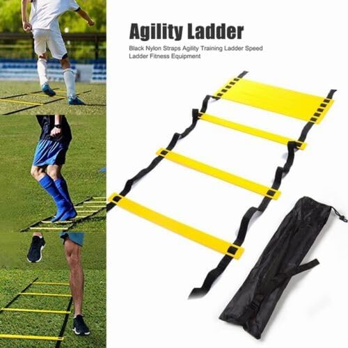 SPPHOENIX 7M Agility Speed Ladder for Sports Training - Soccer, Football, Fitness Trainer with Adjustable Rungs, Carry Bag Included