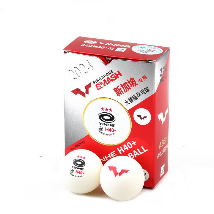 Yinhe H40+ Seamed Singapore Smash WTT 3 Star White 6PC Table Tennis Ball