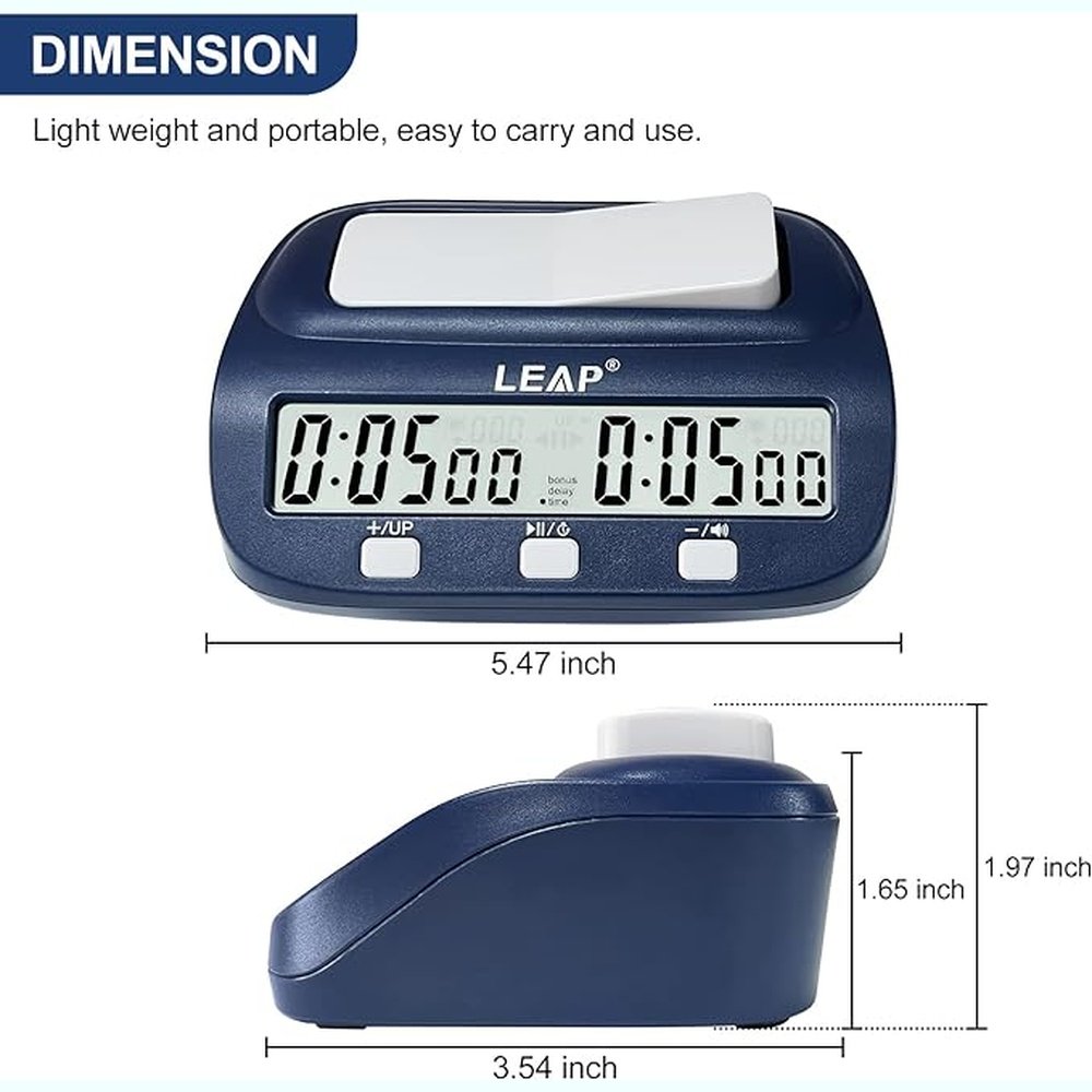 LEAP Chess Clock Digital Chess Timer Plus For Basic Clock PQ9923
