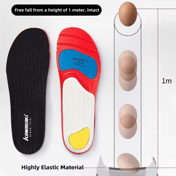 Kawasaki Breathable Insole For Men And Women Sweat-absorbing Breathable Sports Insoles CFT-28