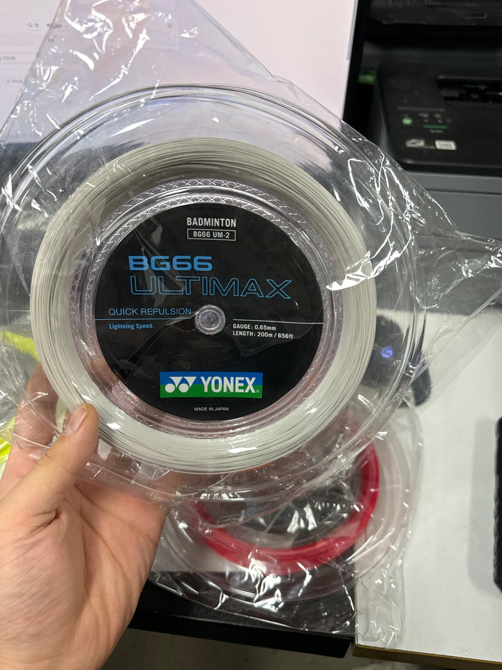 YONEX 66 Ultimax Badminton String (200m Coil) BG66U