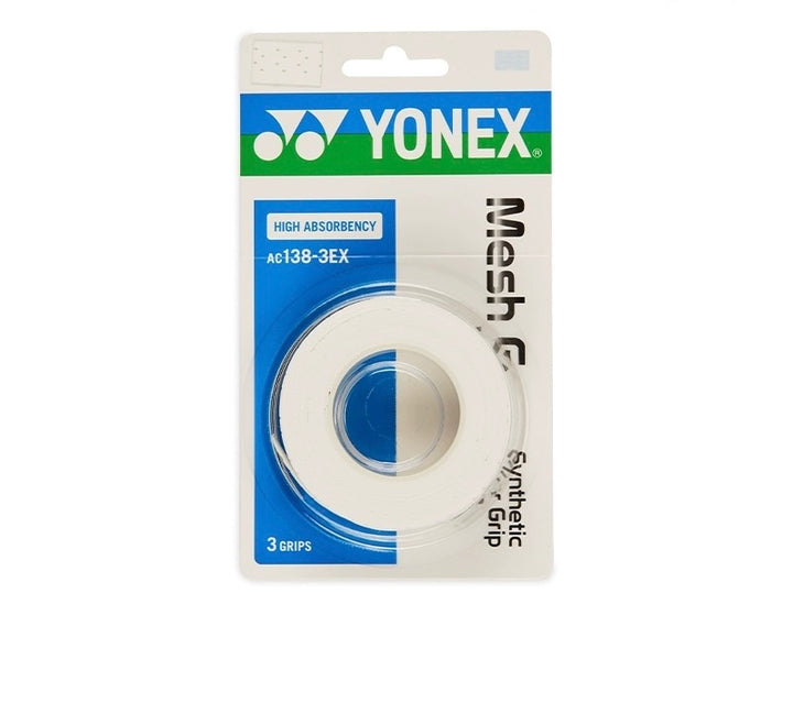 YONEX AC138-3EX Mesh Grap(3 wraps)Perforated Surface and High Absorbency  Grip Tape