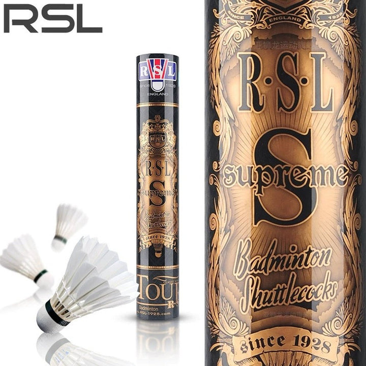 RSL Supreme Badminton Shuttlecocke Gooes Feather Top Class For