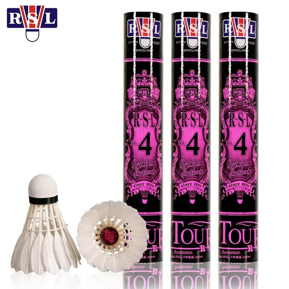 RSL No4 Badminton Shuttlecocks CiGu Duck Feather for training