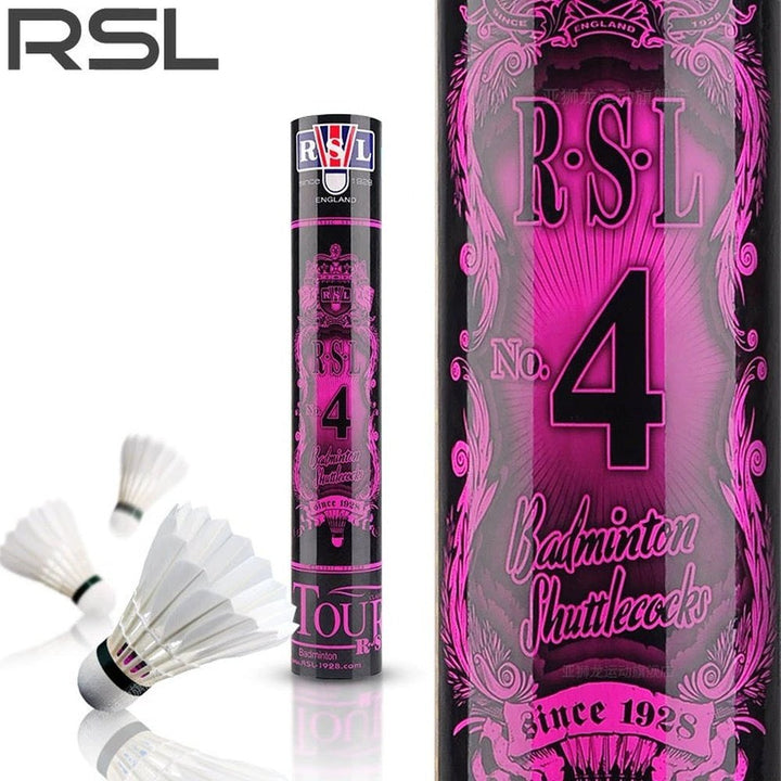 RSL No4 Badminton Shuttlecocks CiGu Duck Feather for training