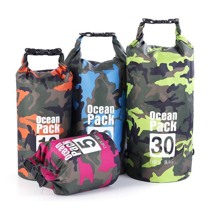 SPPHONEIX Camouflage  3L,5L,10L,20L PVC Waterproof Dry Bag Sack Floating Boating Kayaking Camping