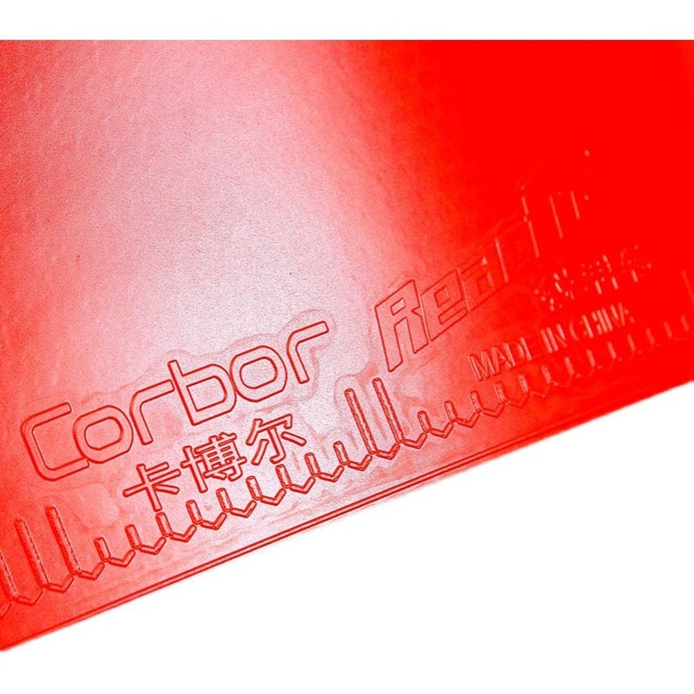 REACTOR Corbor Table Tennis Rubber Loop Plus Attack Pips in Sheet 1Red 1Black