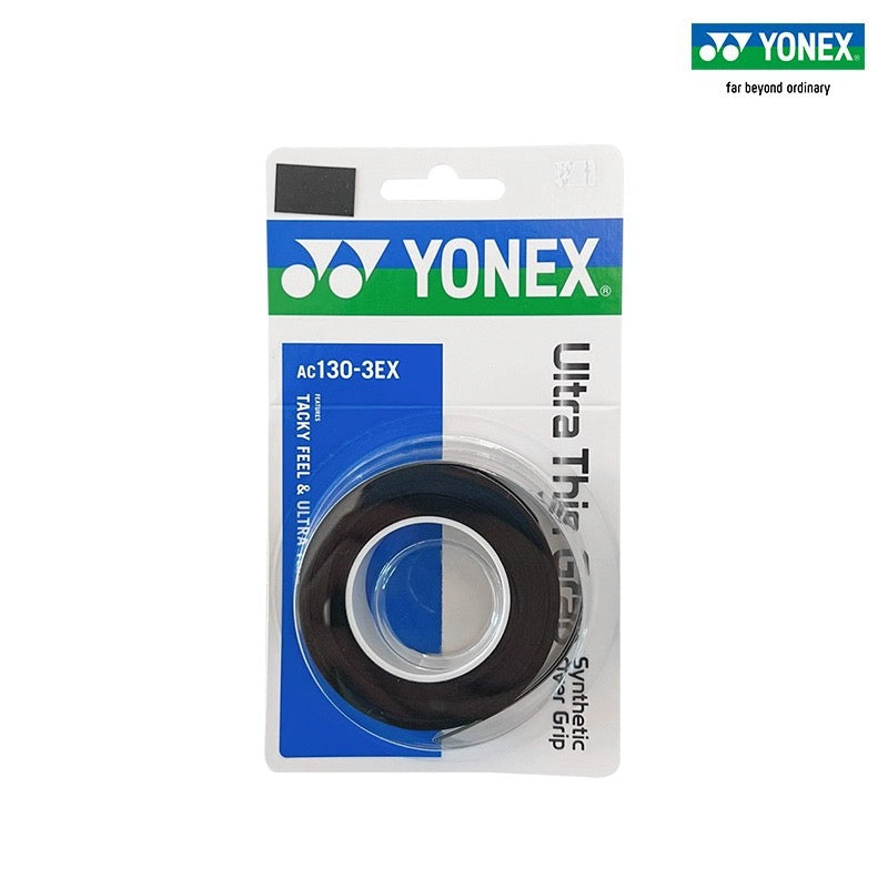 YONEX AC130-3EX Ultra Thin Grap (3 wraps) synthetic Over Grip