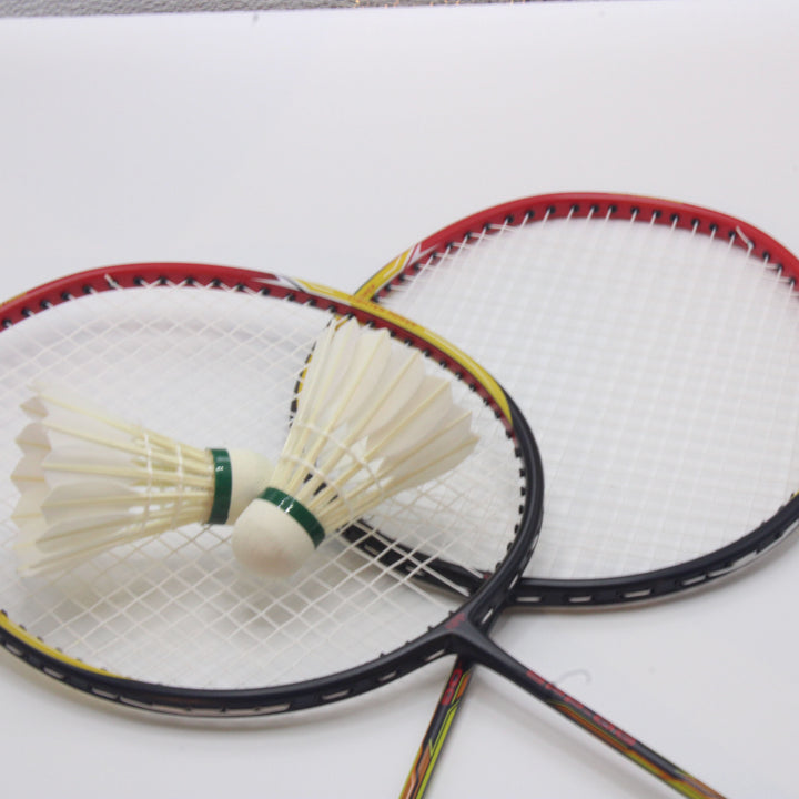 SPP 2 Player Strung Badminton Rackets Set SPP-OG Shaft Graphite with a Free Full Cover