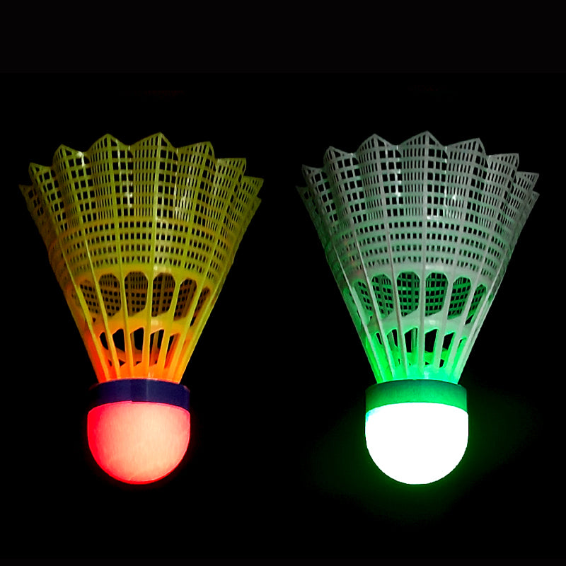 LED Badminton Balls, 3 Pieces Badminton, Nylon Badminton, Shuttlecocks Badminton, LED Shuttlecocks, LED Shuttlecocks, Luminous Shuttlecocks for Indoor and Outdoor Sports Activities, Hitting Practice