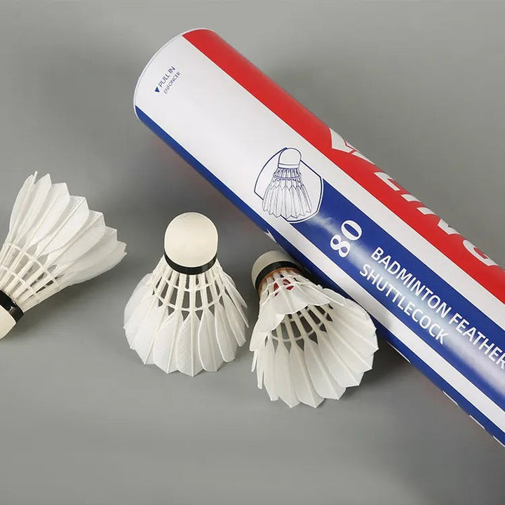 LINGMEI 80 Badminton Shuttlecocks Goose Feather（Competition）