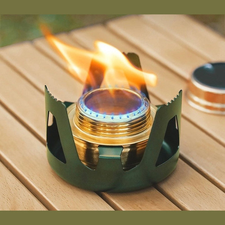 Outdoor Alcohol Stove Kit Camping Stove Safety Lightweight Portable Gold Stove