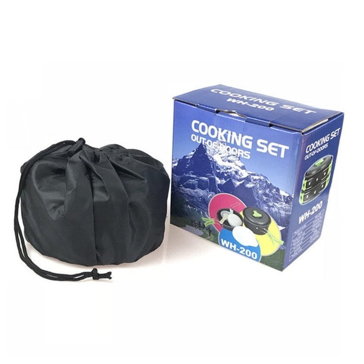 Portable Camping Cooking Set Outdoor WH-200 295g With Storage Bag