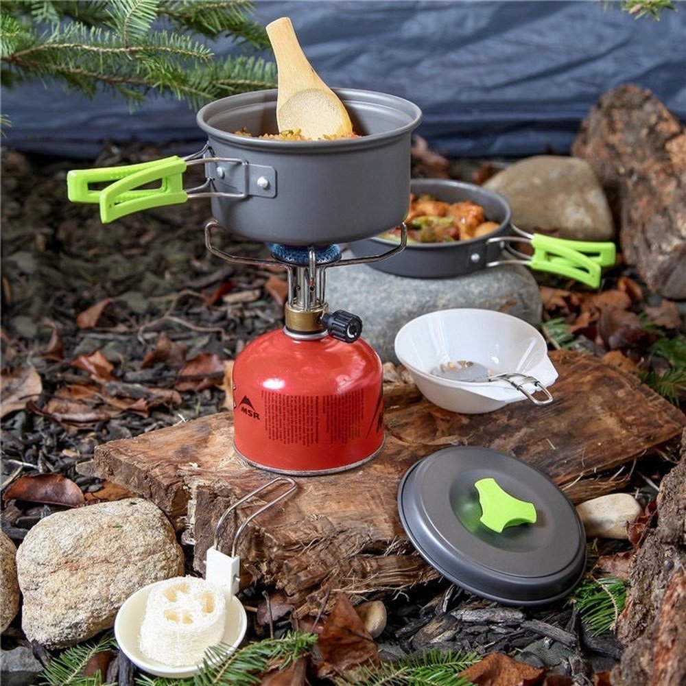 Portable Camping Cooking Set Outdoor WH-200 295g With Storage Bag