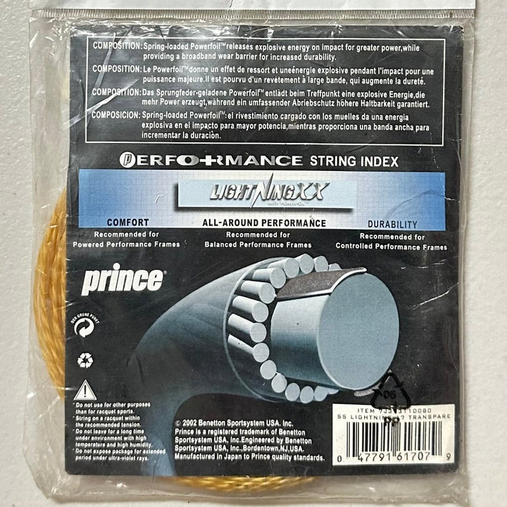 Prince SS Lightning 17 Transpare Tennis String