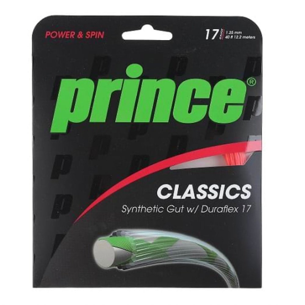 Prince Synthetic Gut Duraflex 16 Gauge 17 Gauge Tennis Strings