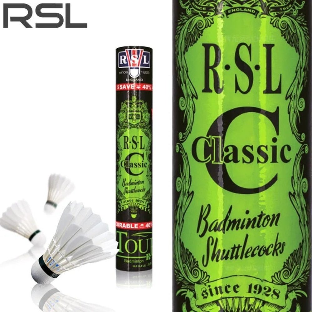 RSL Classic Badminton Shuttlecock Gooes Feather Top Class For Yourney