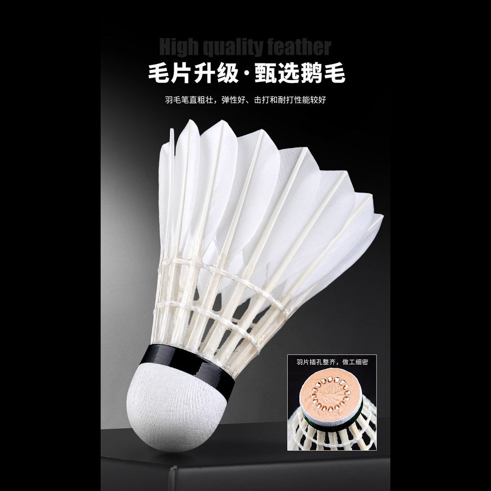 RSL D5 Badminton Shuttlecock Gooes Feather Top Class