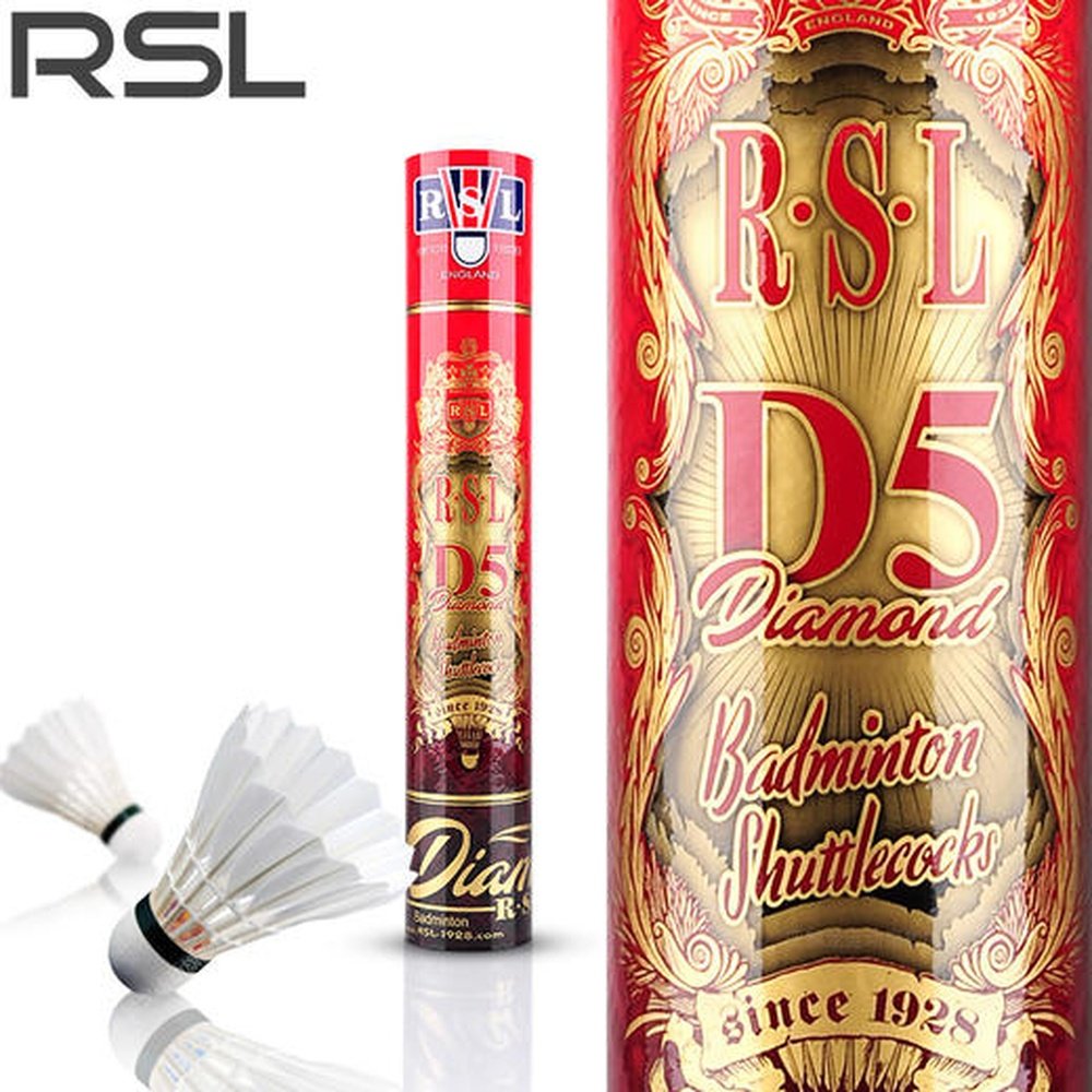 RSL D5 Badminton Shuttlecock Gooes Feather Top Class