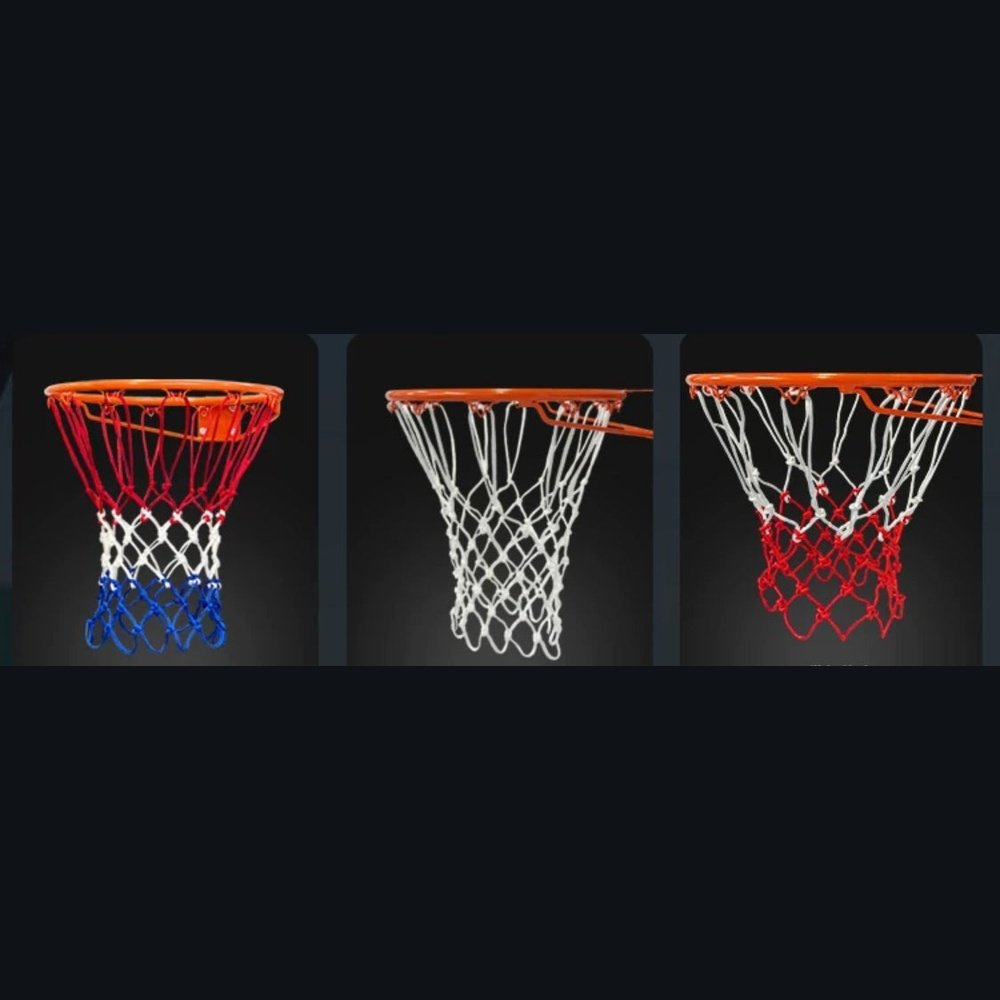 SPPHONEIX 2PCS Basketball Nets Durable Nylon Heavy Duty Standard 12 Loops Rim Hoop Mesh