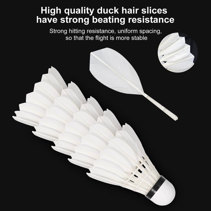 SPPHONEIX 908 Badminton Shuttlecocks Duck Feather  (Stable flight)