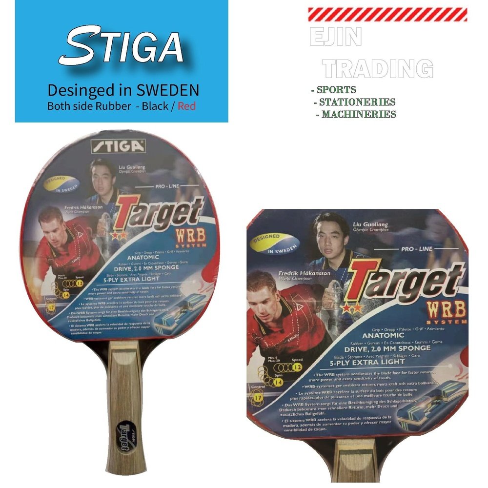STIGA 2 STAR Table Tennis Bat 5 Layers wooden（Target/Power/Scorpio/Spectra)