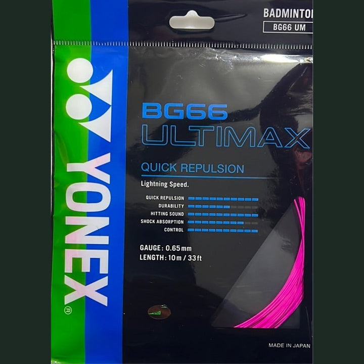 YONEX BG66 ULTIMAX Badminton String 66U