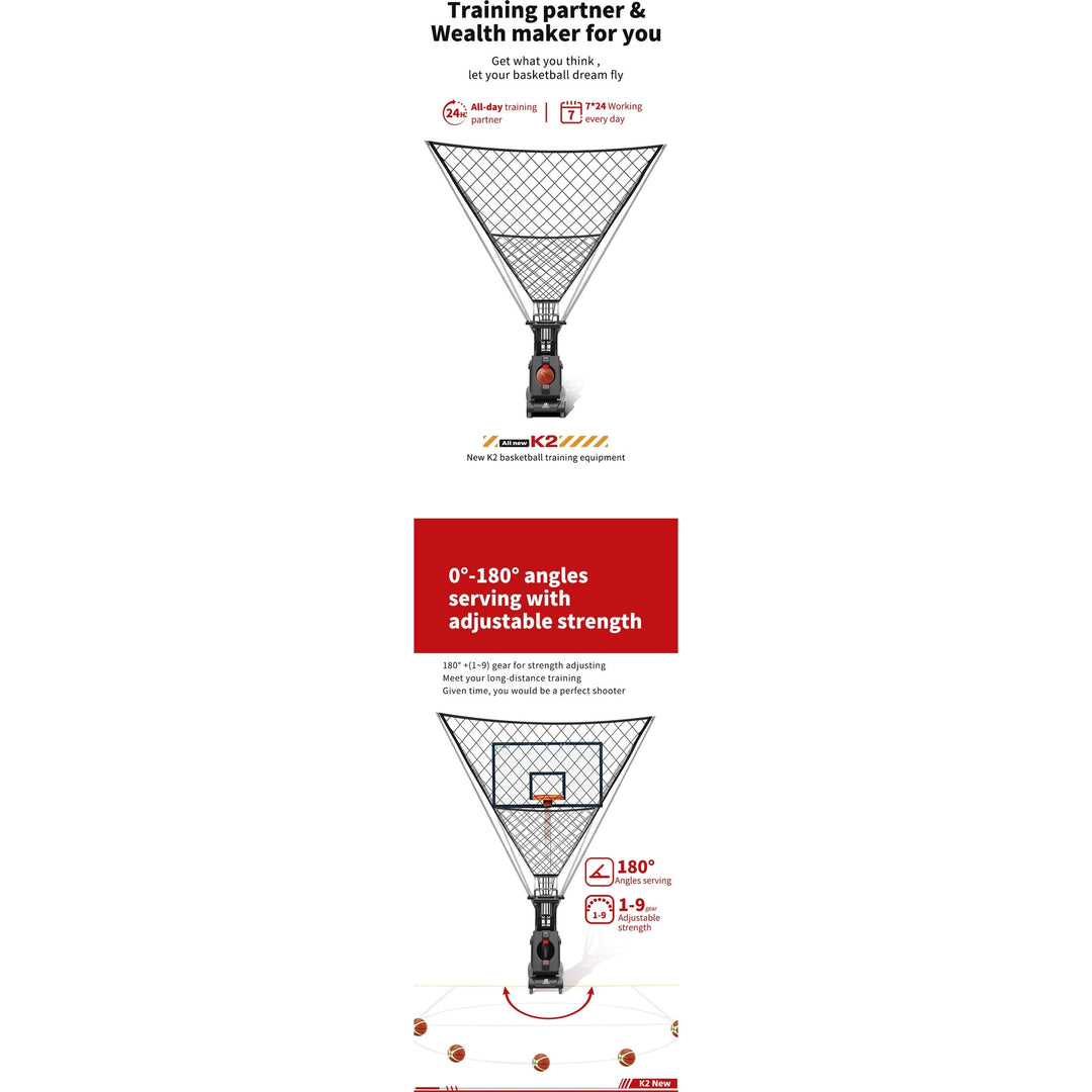 SIBOASI Basketball Machine K2 (SKU SS-K2)
