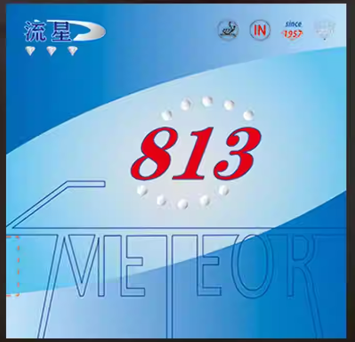 Meteor 813 Diamond Edition White and Blue Sponge Super Sticky Table Tennis Racket Rubber