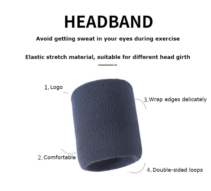 Sports Wrist Guard Cotton Wicking Towel Fitness Running Basketball Badminton Bracelet