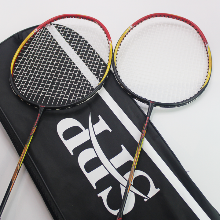 SPP 2 Player Strung Badminton Rackets Set SPP-OG Shaft Graphite with a Free Full Cover