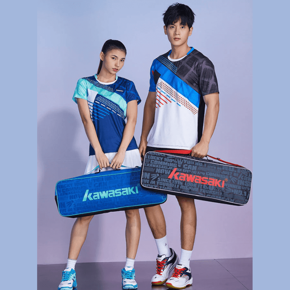Kawasaki Badminton Bags Single Shoulder (for 3 Rackets) Tennis Women And Men Portable Sports Bag KBB-2001