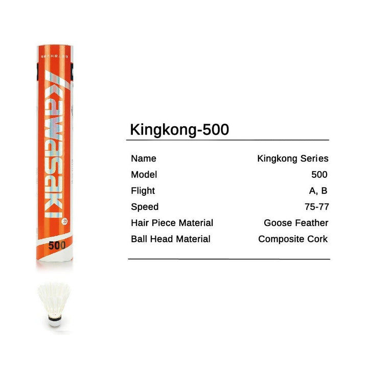Kawasaki King Kong 500 (K500) Goose Feather Shuttlecock