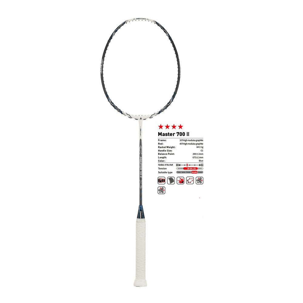 Kawasaki Master 700 II Badminton Racket 83g max 31lbs 40t carb