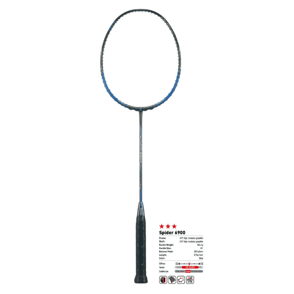 Kawasaki Spider 6900  Badminton Racket 87g 30lbs