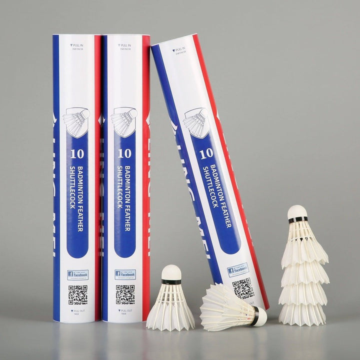 LINGMEI 10 Pro Badminton Shuttlecocks Goose Feather   (Durable Type)