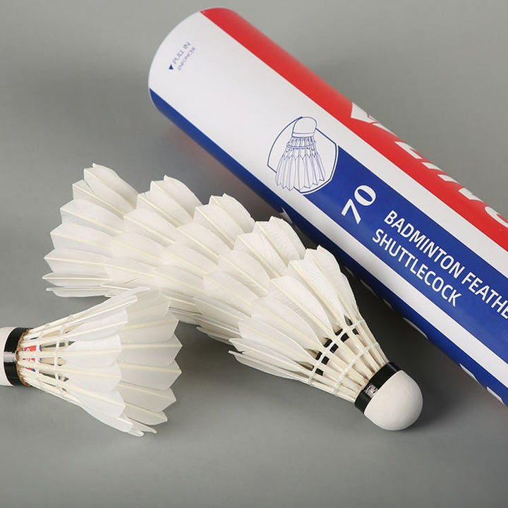 LINGMEI 70 Badminton Shuttlecocks Goose Feather (Competition）