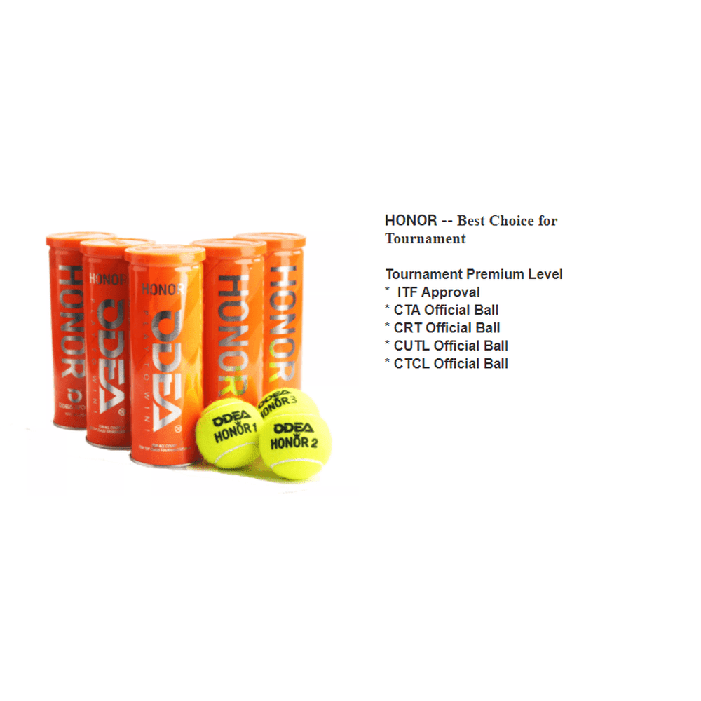 ODEA Honor Tennis Balls (Competition level, ITF approved）