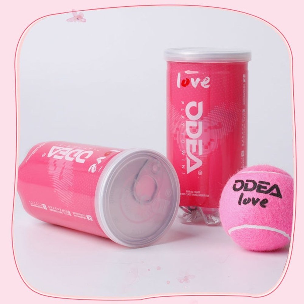 ODEA Love Pink Gift Tennis Balls ( 2pcs/Can)
