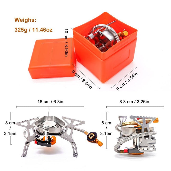 Outdoor Picnic Gas Jet Portable Stove Cooking Hiking Camping Burner Cooker Gear