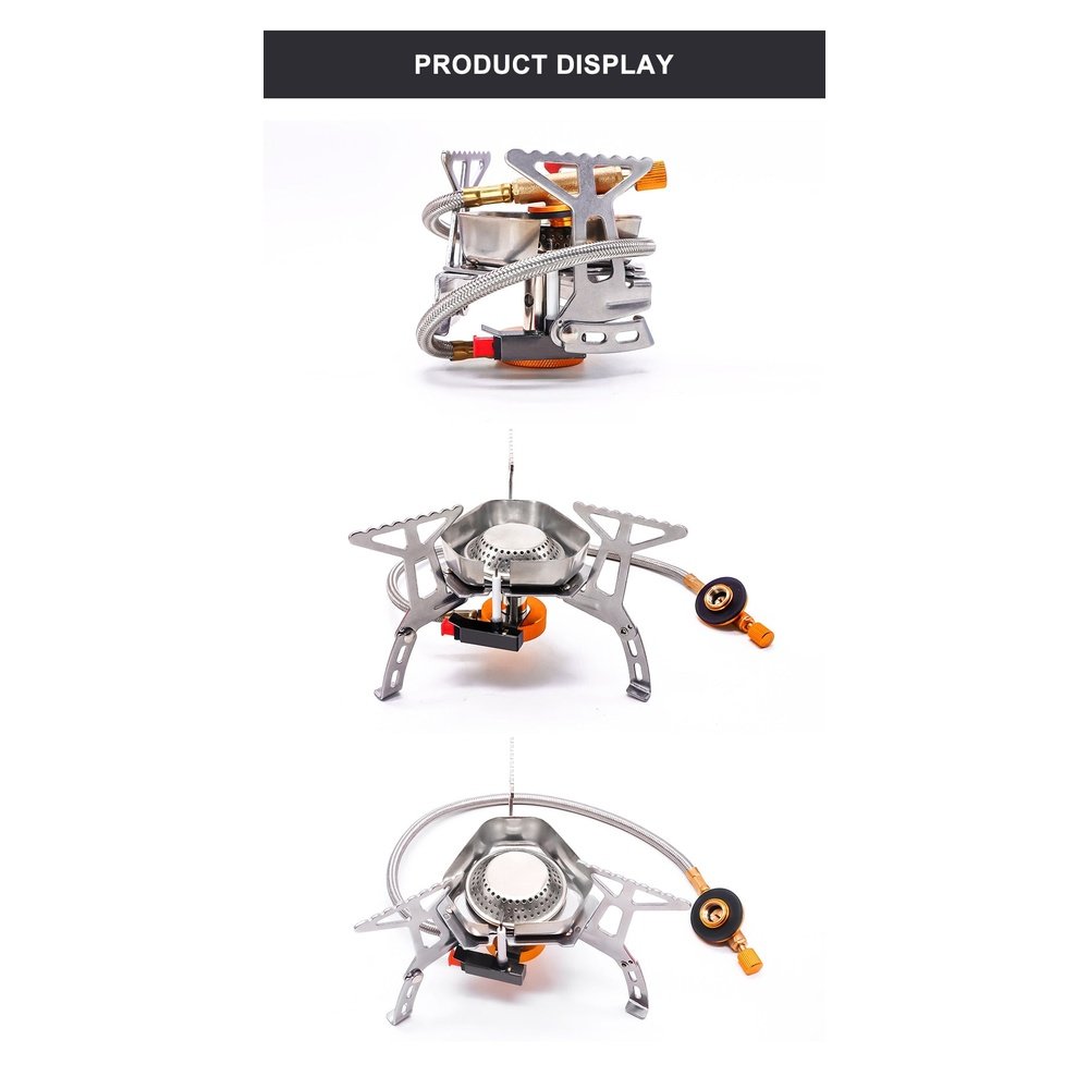 Outdoor Picnic Gas Jet Portable Stove Cooking Hiking Camping Burner Cooker Gear