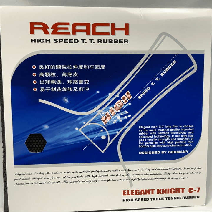 Reach C-7 C7 Long Pips Out Table Tennis Rubber without Sponge OX