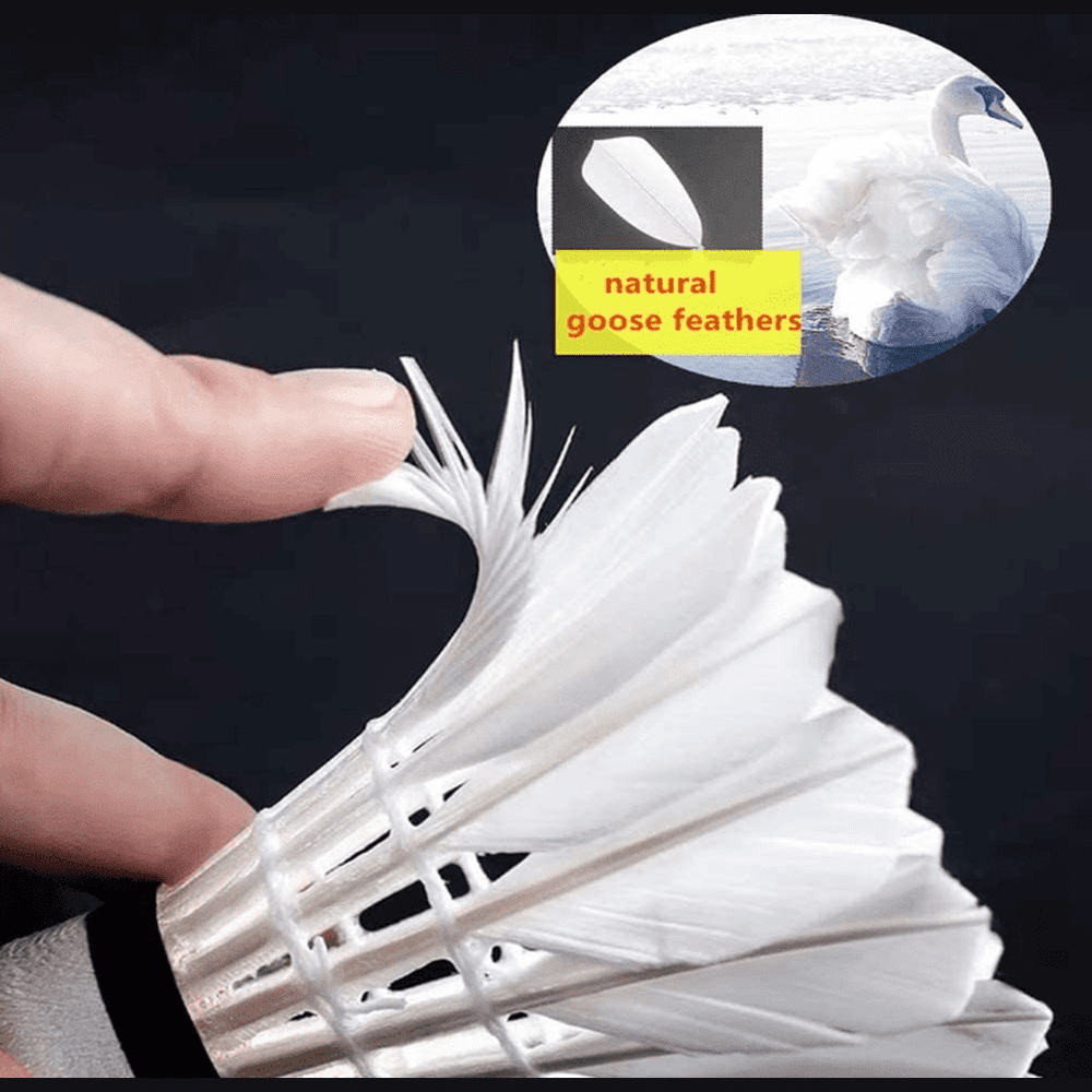 SPPHONEIX Pink Badminton Shuttlecocks  Goose Feather（King Durability）